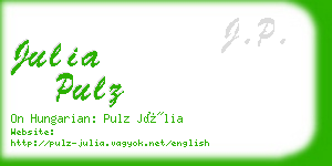 julia pulz business card